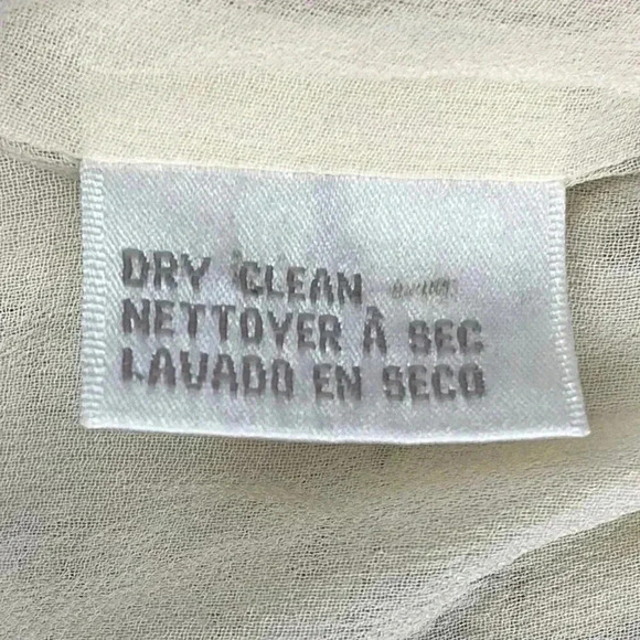 JONES NEW YORK PETITE ladies sleeveless silk embellished blouse cream 14P - Picture 10 of 10